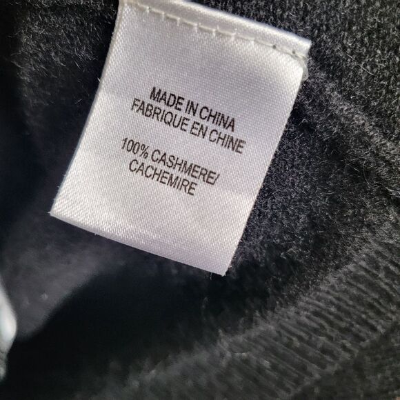 Theory Black Midi Amaya Cashmere Cardigan Size L - Picture 5 of 11